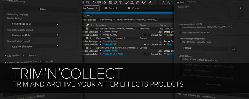 دانلود اسکریپت Trim N Collect برای افتر افکت