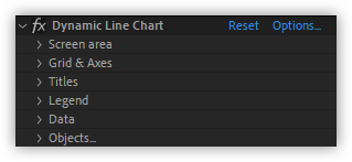 تست کرک پلاگین Dynamic Line Chart در افتر افکت