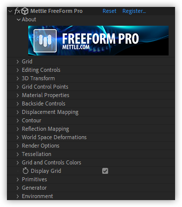 تست کرک پلاگین Freeform Pro در افتر افکت