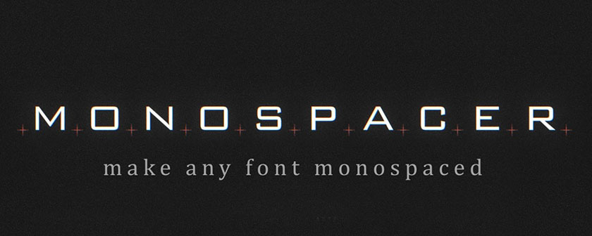 دانلود پلاگین Monospacer برای افتر افکت