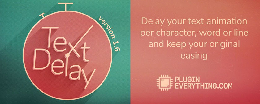 دانلود پلاگین TextDelay برای افتر افکت