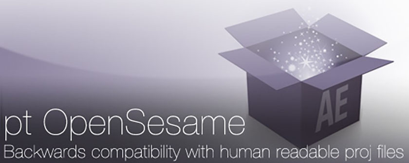 دانلود اسکریپت pt_OpenSesame برای نرم افزار افتر افکت