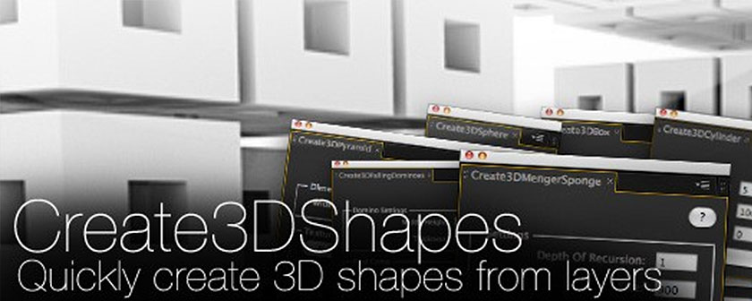 دانلود اسکریپت Create3DShapes برای افتر افکت