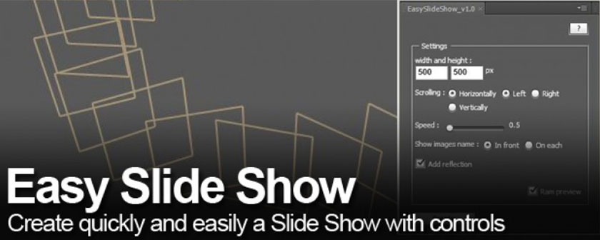 دانلود اسکریپت Easy Slide Show برای افتر افکت