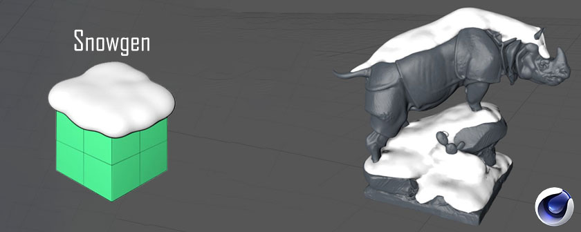دانلود پلاگین Snowgen C4D برای نرم افزار Cinema 4d