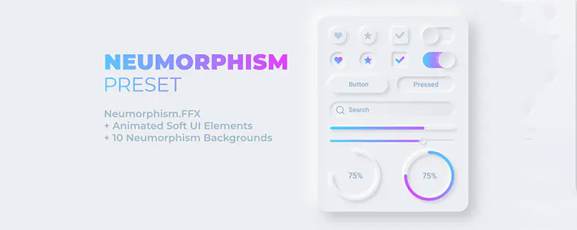 دانلود پریست Soft UI Elements در افتر افکت