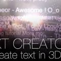 دانلود اسکریپت 3d Text Creator برای نرم افزار افتر افکت
