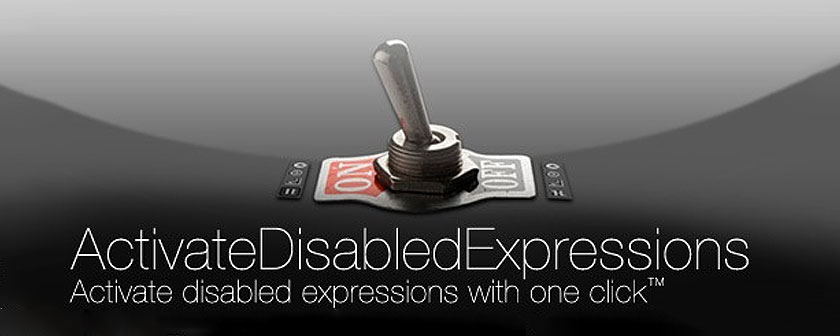 دانلود اسکریپت ActivateDisabledExpressions برای نرم افزار افتر افکت