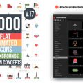 دانلود اسکریپت Flat Animated Icons Library برای افتر افکت