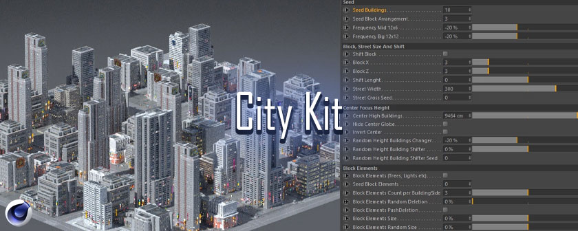 دانلود پلاگین های City Kit برای نرم افزار Cinema 4d