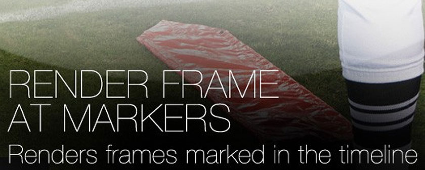 دانلود اسکریپت Render Frame At Markers برای نرم افزار افتر افکت