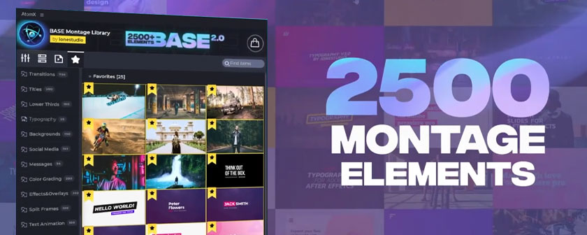 دانلود اسکریپت AtomX BASE Transitions and Motion Graphics برای پریمیر پرو
