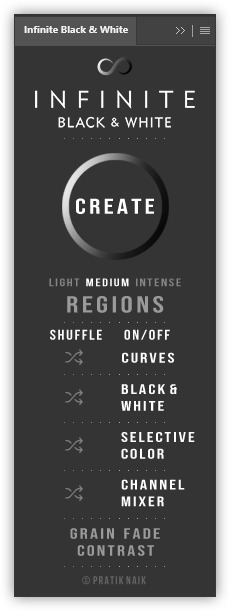 تست کرک پلاگین Infinite Black & White PS در نرم افرار فتوشاپ