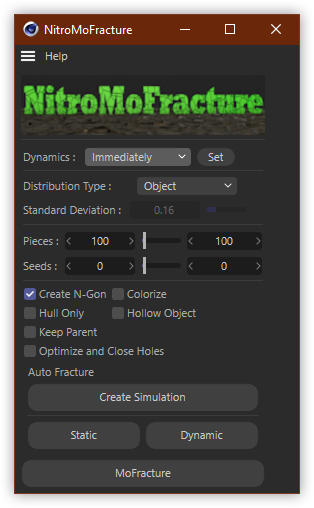 تست کرک پلاگین NitroMoFracture در نرم افزار Cinema 4d