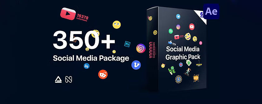 دانلود اسکریپت Animation Studio Social Media برای افتر افکت