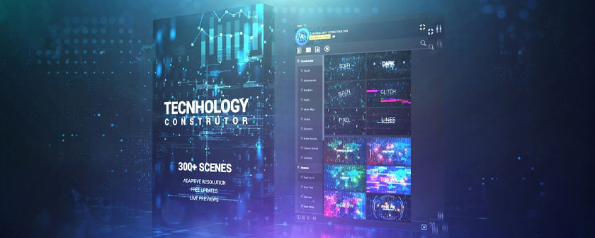 دانلود اسکریپت AtomX Technology Constructor برای افتر افکت