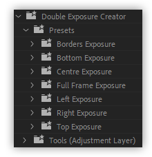 تست کرک پریست های Double Exposure Creator در پریمیر پرو