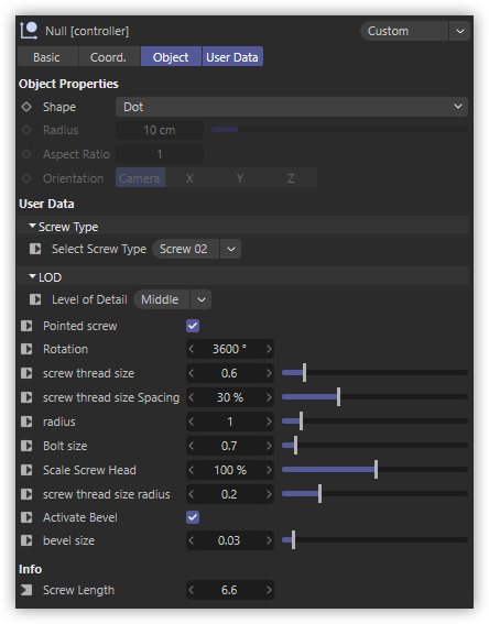 تست کرک پلاگین Screw Generator در Cinema 4d