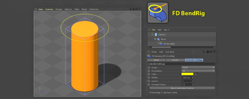 دانلود پلاگین FD BendRig C4D برای Cinema 4d