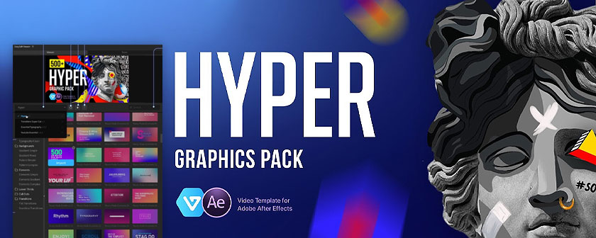 دانلود اسکریپت Hyper Graphics Pack برای افتر افکت