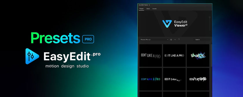 دانلود اسکریپت Presets Pro برای افتر افکت