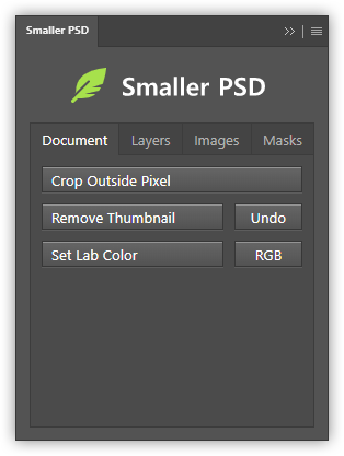 تست کرک پلاگین Smaller PSD در نرم افزار فتوشاپ