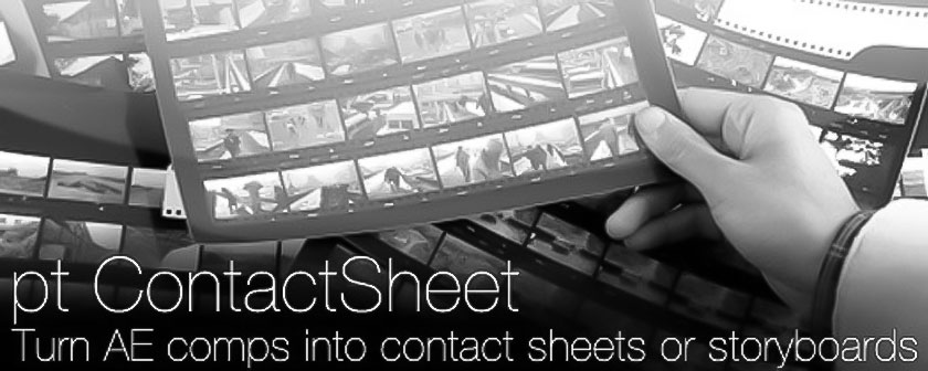 دانلود اسکریپت ContactSheet برای نرم افزار افتر افکت