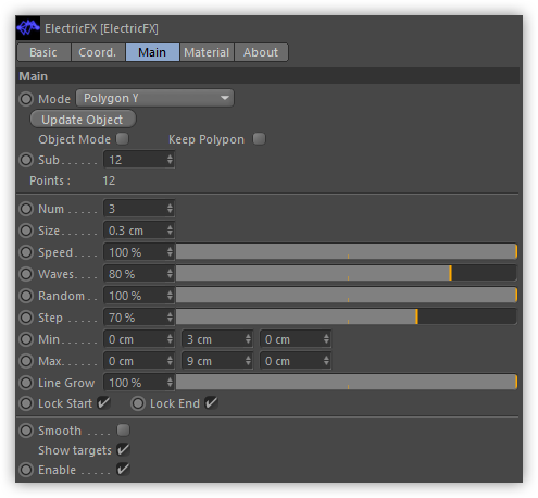 تست کرک پلاگین ElectricFX C4D در نرم افزار Cinema 4d
