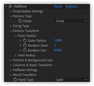 تست کرک پلاگین AESweets Halftone در نرم افزار After Effects
