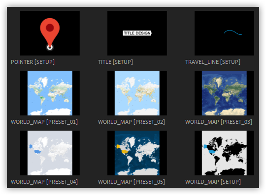 تست پریست های World Map ToolKit در پریمیر پرو