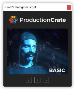 تست کرک اسکریپت Crate's Hologram در نرم افزار افتر افکت