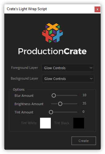 تست کرک اسکریپت Crate's Light Wrap در نرم افزار افتر افکت