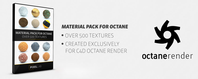 دانلود مجموعه متریال برای پلاگین Octane Render