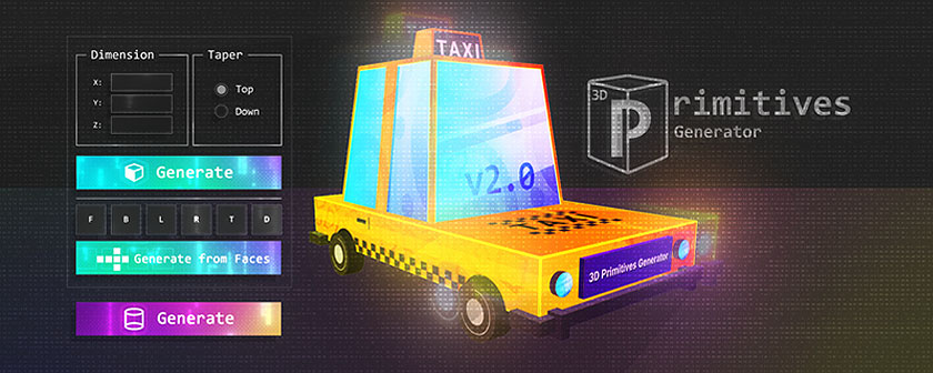 دانلود اسکریپت 3D Primitives Generator در افتر افکت