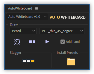 تست کرک اسکریپت Auto Whiteboard در نرم افزار افتر افکت