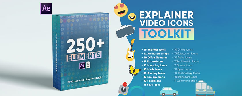 دانلود پریست Explainer Video Icons Toolkit برای افتر افکت