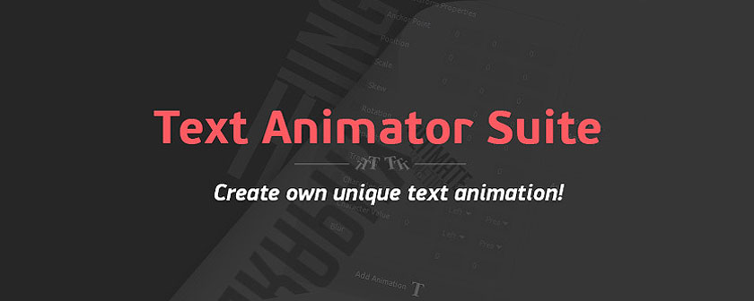 دانلود اسکریپت Text Animator Suite آخرین آپدیت همراه با کرک