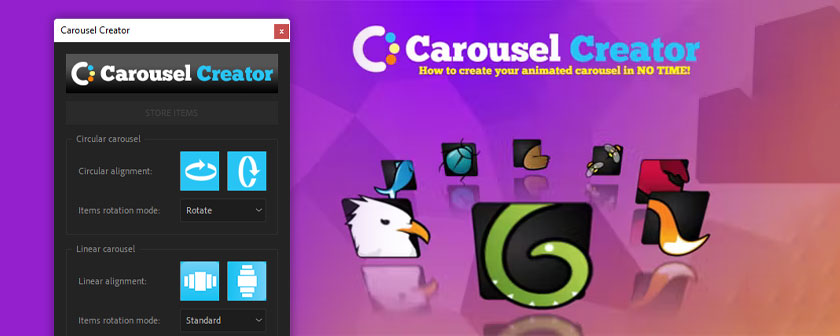 دانلود اسکریپت Carousel Creator در افتر افکت