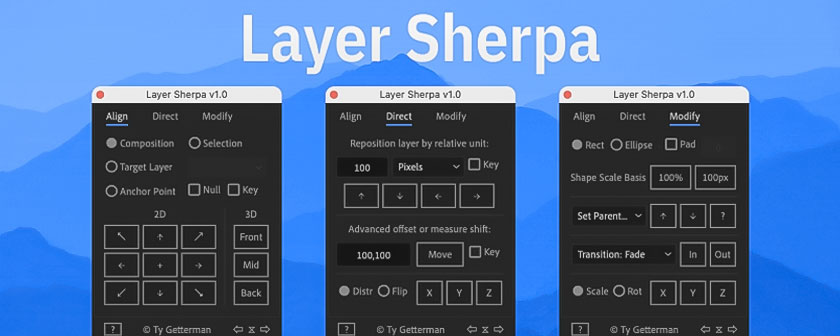 دانلود اسکریپت Layer Sherpa در افتر افکت