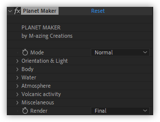 تست ابزار Planet Maker در نرم افزار After Effects