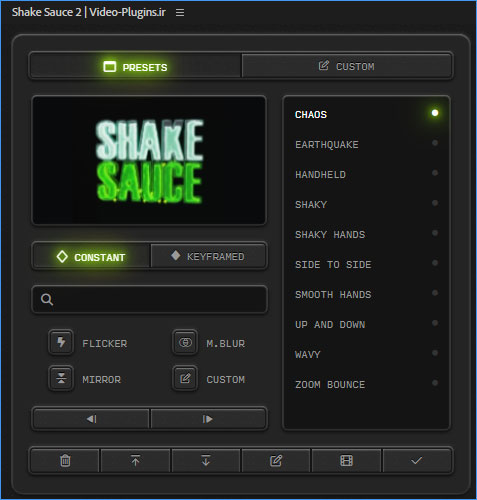 تست کرک ورژن 2 اسکریپت Shake Sauce در After Effects