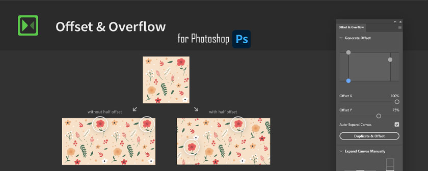 دانلود پلاگین Pattern Offset & Overflow برای فتوشاپ