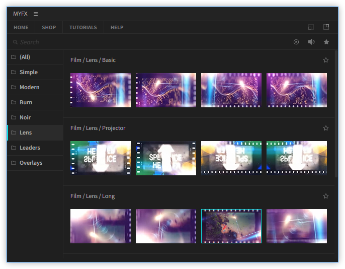 تست کرک اسکریپت MYFX Film Transitions در پریمیر پرو
