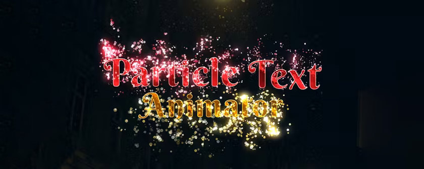 دانلود پلاگین Particle Text Animator برای داوینچی