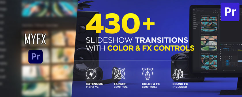 دانلود اسکریپت MYFX Slideshow Transitions برای پریمیر پرو