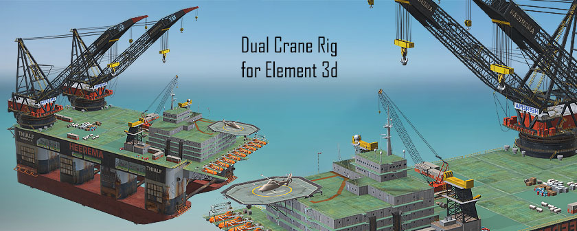 دانلود مدل سه بعدی دکل دریا برای Element 3d