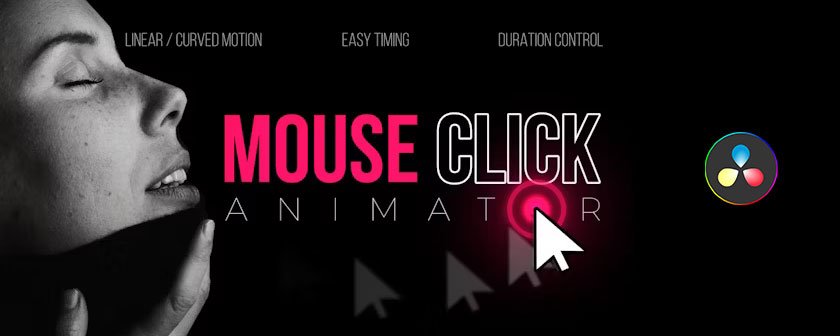 دانلود پریست Mouse Click Animator برای داوینچی