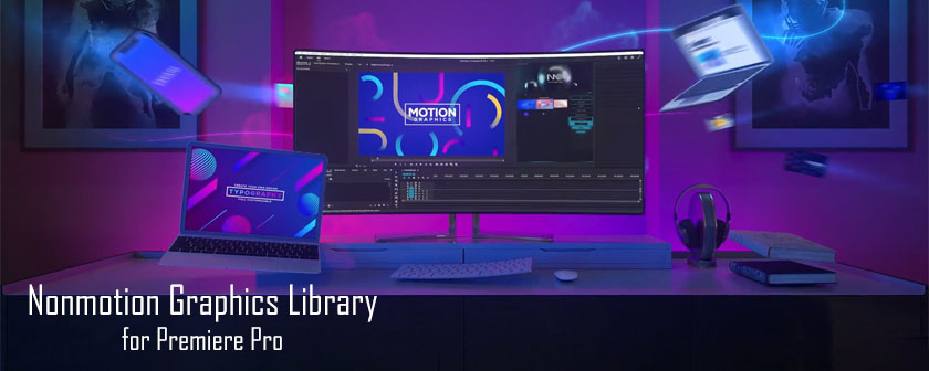 دانلود اسکریپت Nonmotion Graphics Library در پریمیر پرو