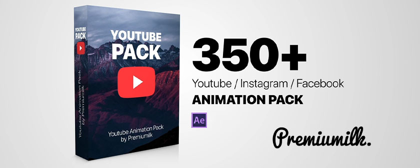 دانلود و کرک اسکریپت PremiumBuilder Youtube Pack در افتر افکت