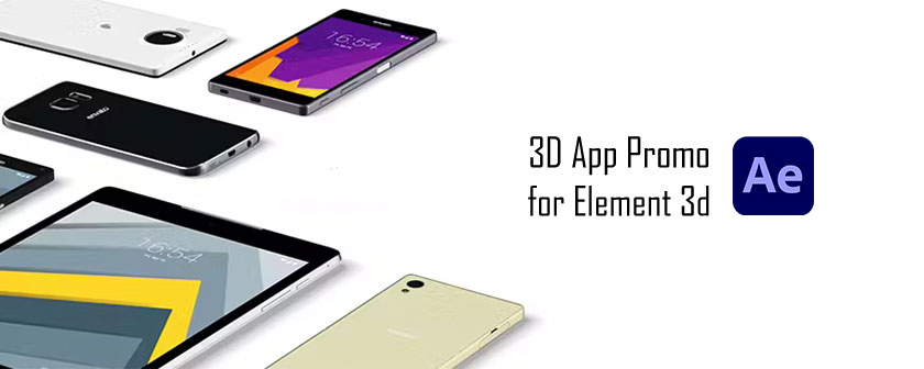 دانلود انواع مدل سه بعدی موبایل و تبلت در Element 3d